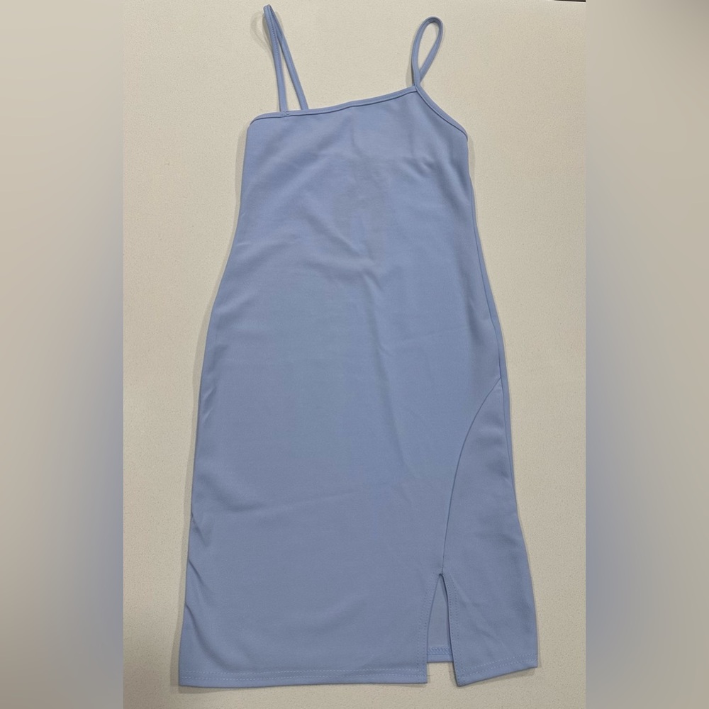 Baby blue PrettyLittleThing dress